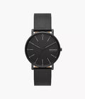 Signatur Three-Hand Black Leather Watch SKW6902