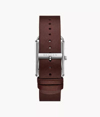 Hagen Three-Hand Brown Leather Watch SKW6932