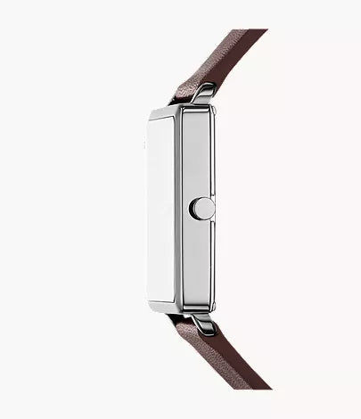 Hagen Three-Hand Brown Leather Watch SKW6932