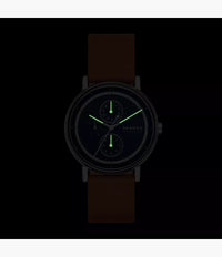 Signatur Multifunction Brown Leather Watch SKW6943