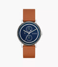 Signatur Multifunction Brown Leather Watch SKW6943