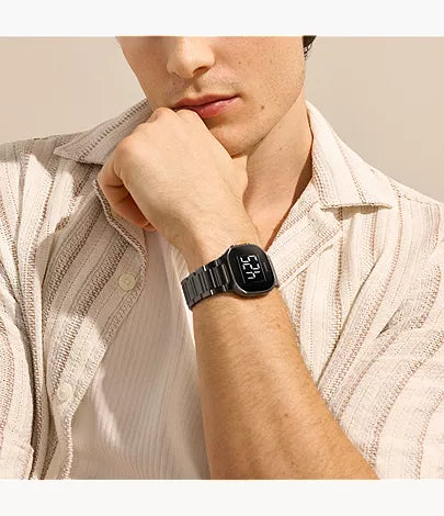 Mellem Digital Gunmetal Stainless Steel Watch SKW6947
