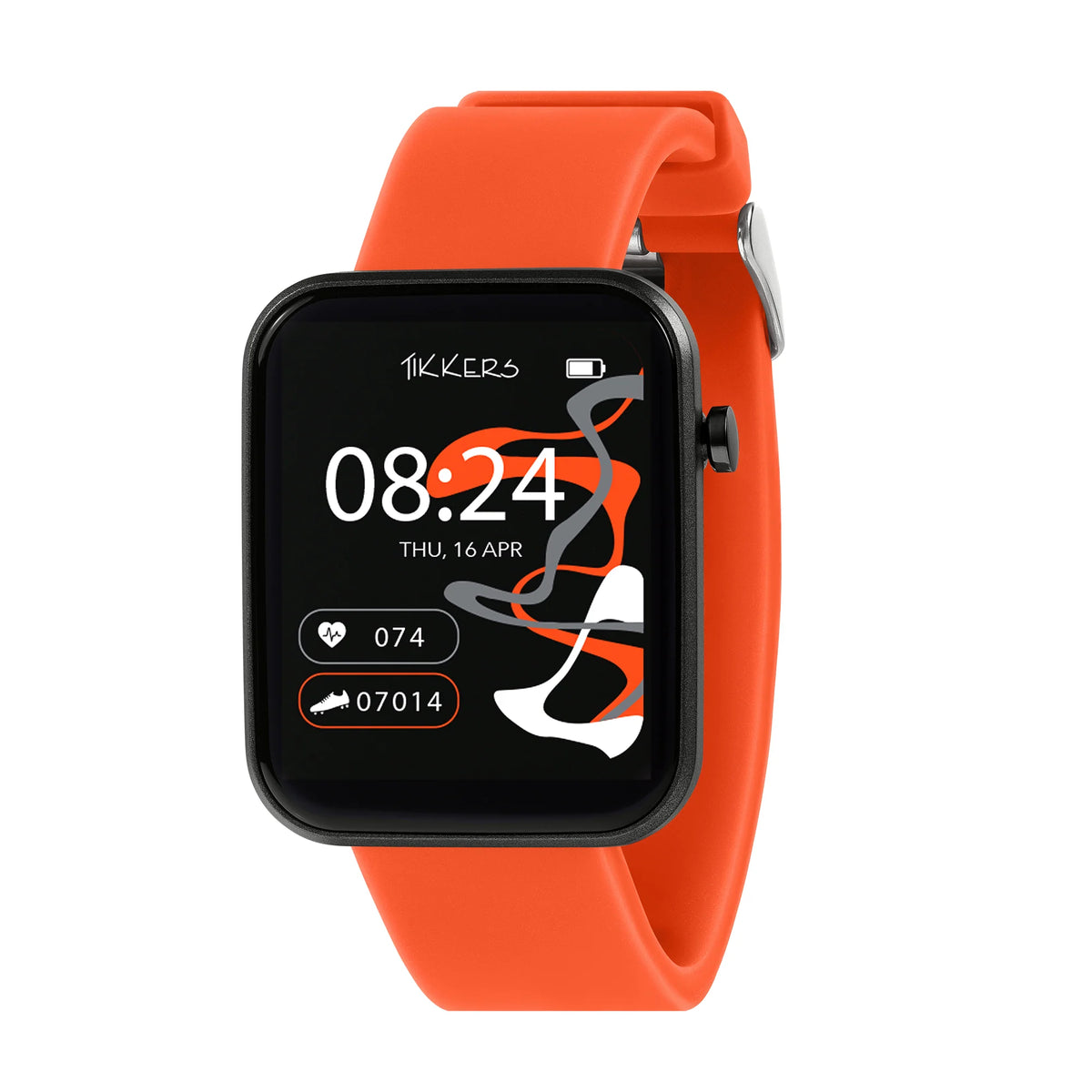 Tikkers Series 13 Orange Silicone Strap Smart Watch TKS13-0027
