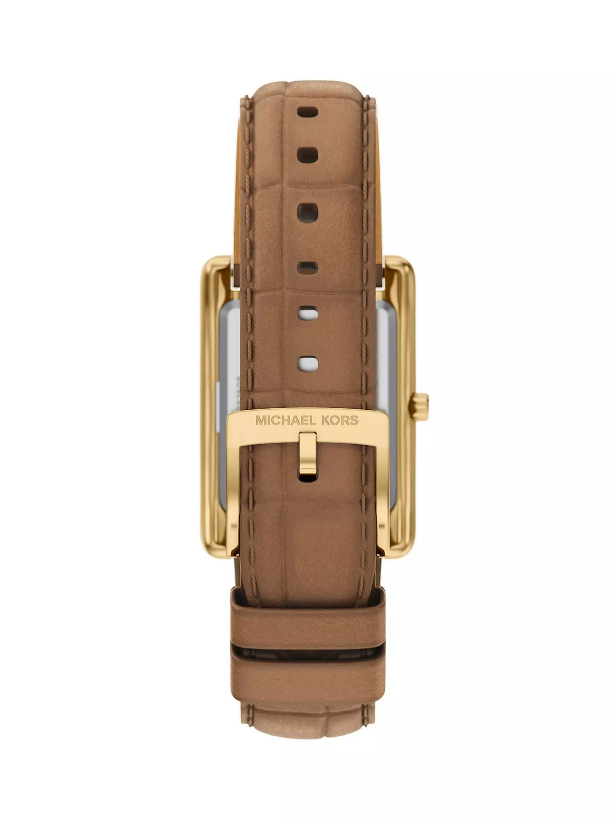 Essex Three-Hand Brown Leather Watch, MK7584 MK7584