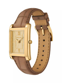 Essex Three-Hand Brown Leather Watch, MK7584 MK7584