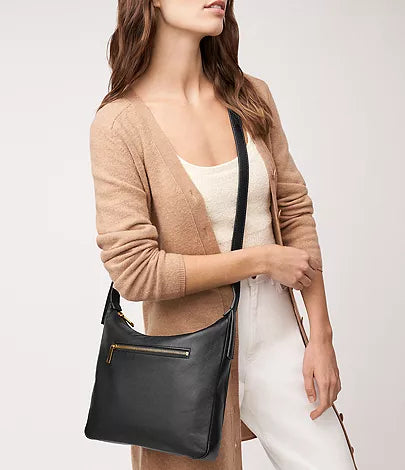 Cecilia Leather Top Zip Crossbody Bag ZB1888001