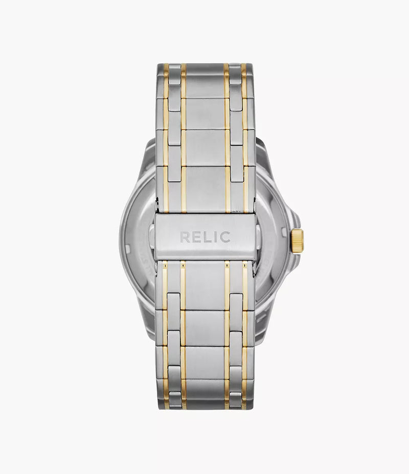 Relic by Fossil Men's Two-Tone Stainless Steel Automatic Skeleton Watch ZR12109