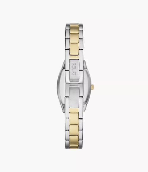 Relic By Fossil Womens Two-Tone Stainless Steel Bracelet Watch ZR34501