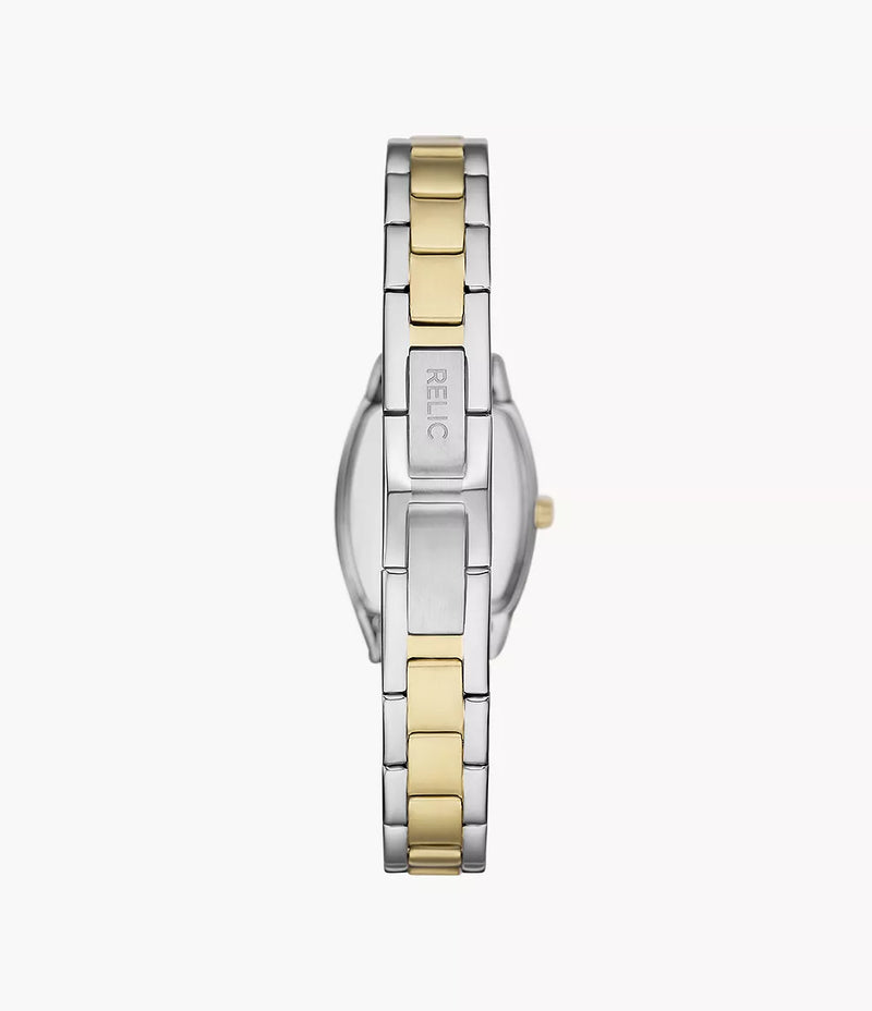 Relic By Fossil Womens Two-Tone Stainless Steel Bracelet Watch ZR34501