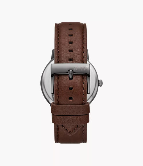 Relic by Fossil Men's Jeffrey Leather Watch ZR77300