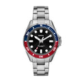 Fossil Dalton Silver Quartz Stainless Steel Watch BQ2883