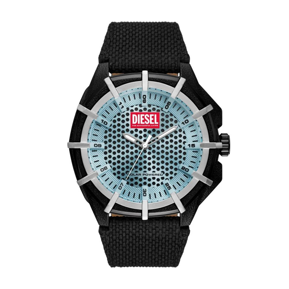 Diesel Men's Framed Solar-Powered, Black Castor Oil Watch - DZ4679