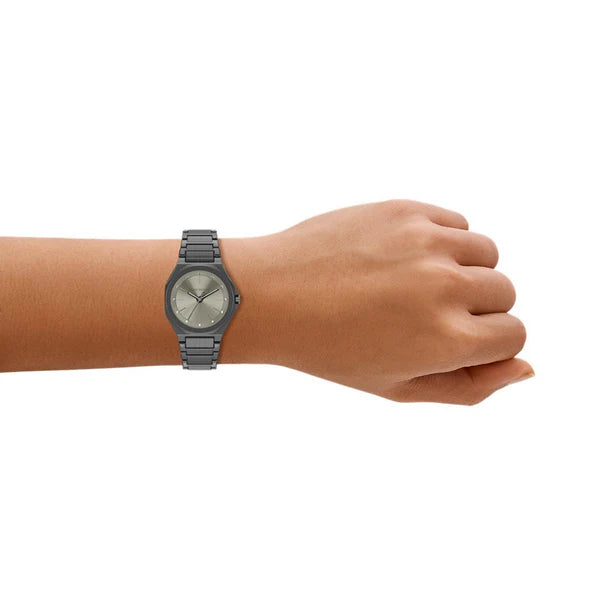 Armani Exchange Andrea 34mm Grey Dial Steel Ladies Quartz Watch  AX4625