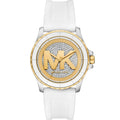 Michael Kors Everest 40mm Silver Dial Silicone Ladies Quartz Watch MK7660
