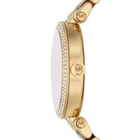 MK7369 Michael Kors Women's Parker Three-Hand, Tortoise Acetate and Gold Stainless Steel Watch