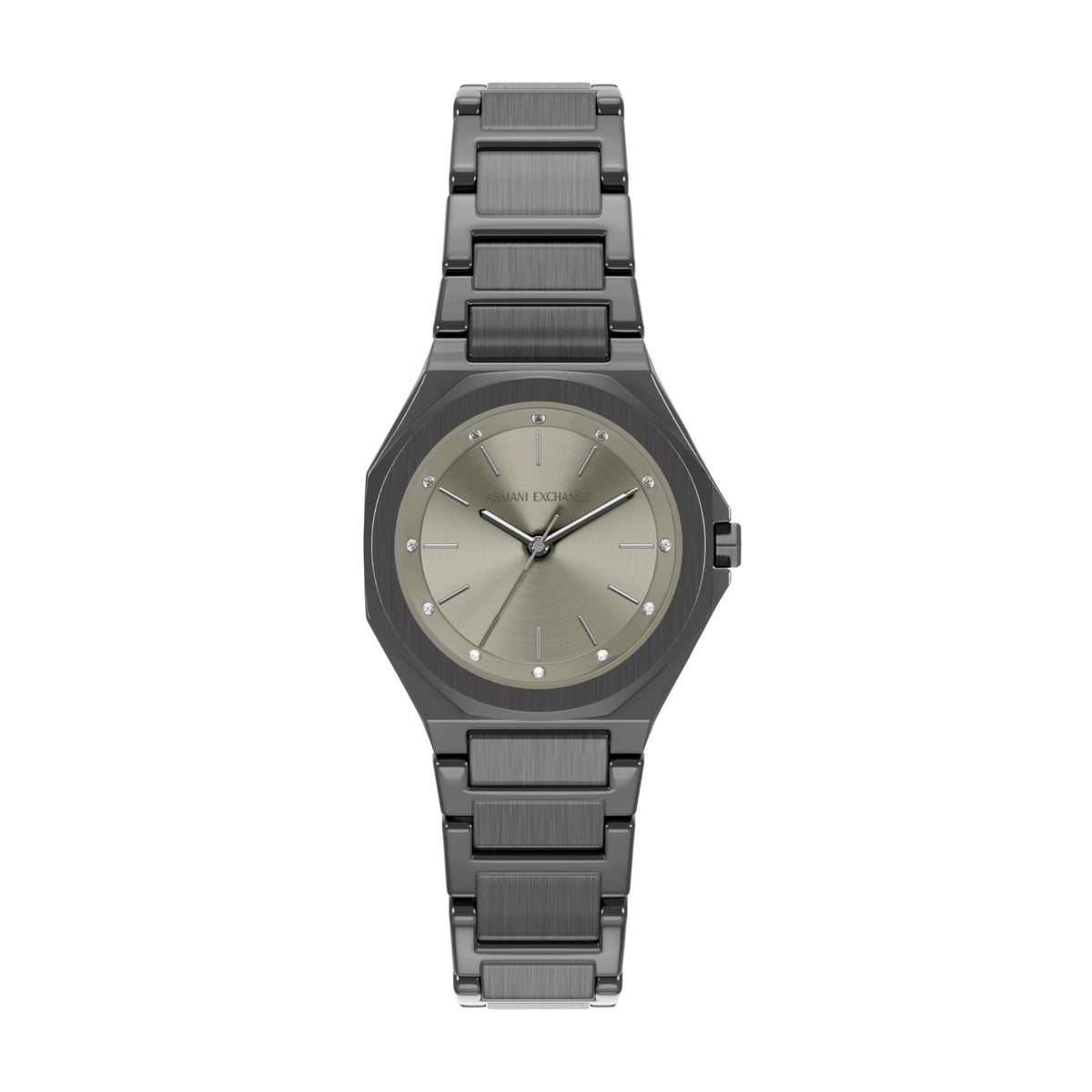 Armani Exchange Andrea 34mm Grey Dial Steel Ladies Quartz Watch  AX4625