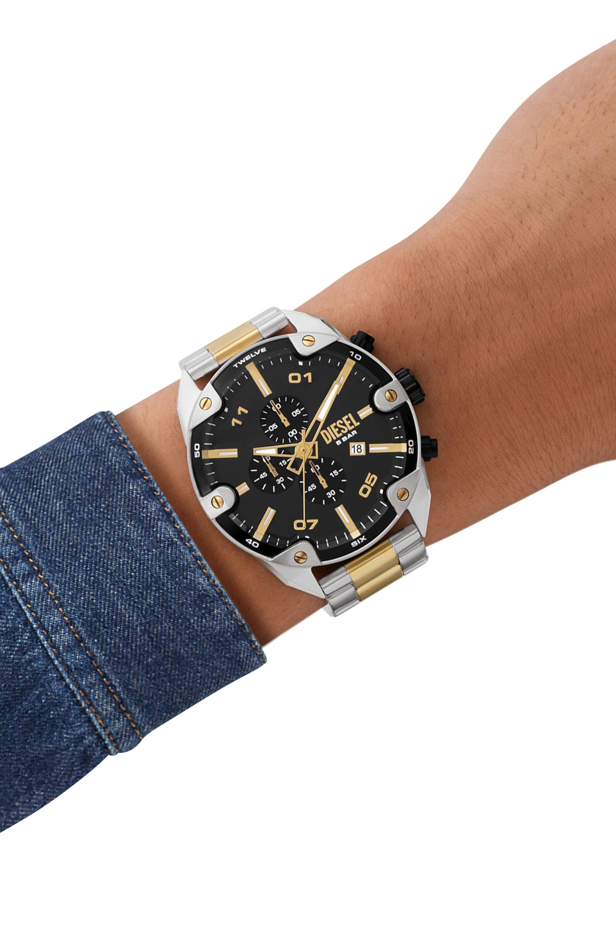 Diesel Spiked Stainless Steel Watch DZ4627
